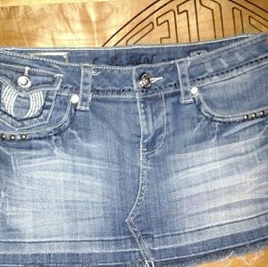LAI jeans mini skirt